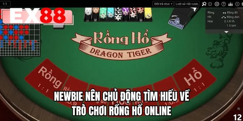 Newbie nên chủ động tìm hiểu về trò chơi rồng hổ online